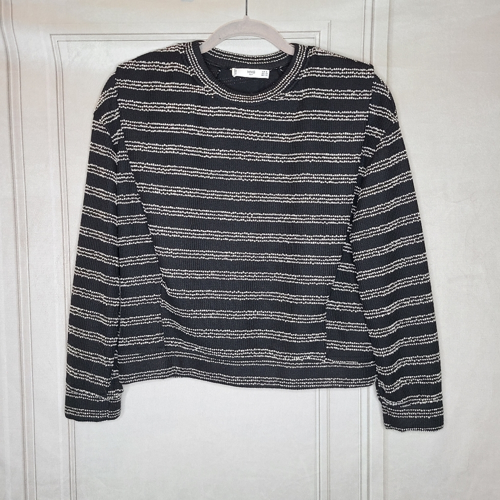 Mango Striped Sweater Top